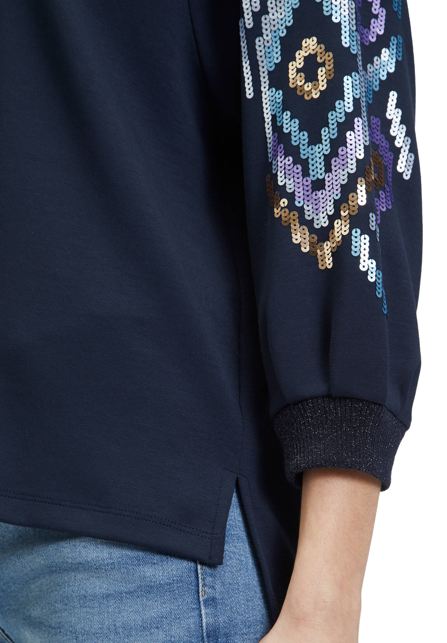 Betty Barclay| Damen Sweatshirt mit Trompetenärmeln