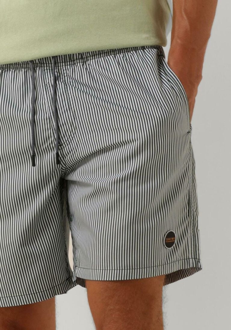 SHIWI groene shiwi  men swimshort skinny stripe