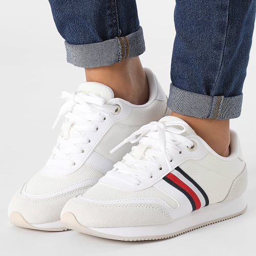 Baskets Femme Essential Stripes Runner 7382 White