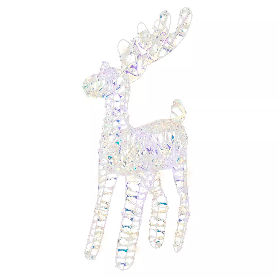 Renne lumineux à piles 50 LED (H50 cm) Ice Blanc froid
