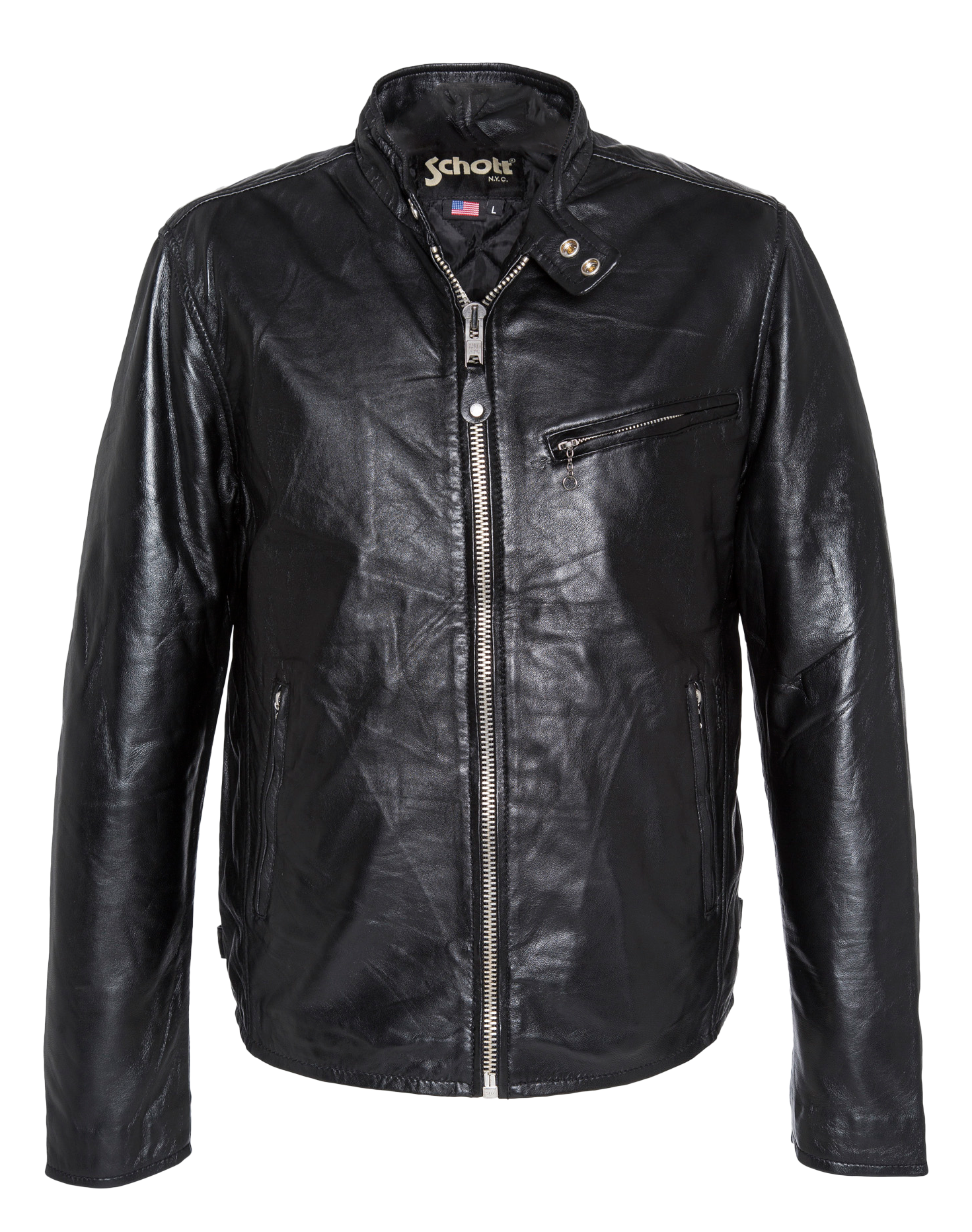Blouson en cuir | Noir