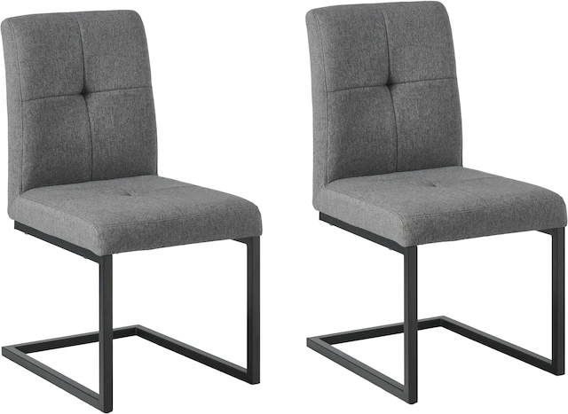 GOODproduct Eckbankgruppe »Geranie, Sitzgruppe, Eckbank inkl. Stauraum, Esstisch, 2 Freischwinger« Set, Eckbank inkl. Stauraum wahlweise links und rechts montierbar, 4 Stk. tlg.