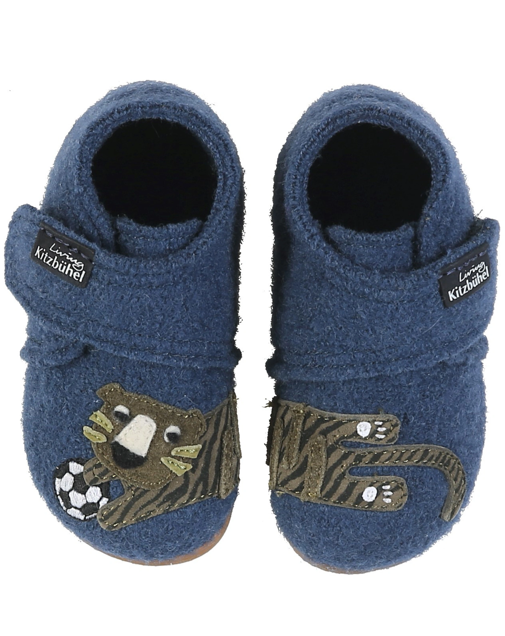 Klett-Hausschuhe TIGER & FUßBALL in midnight navy