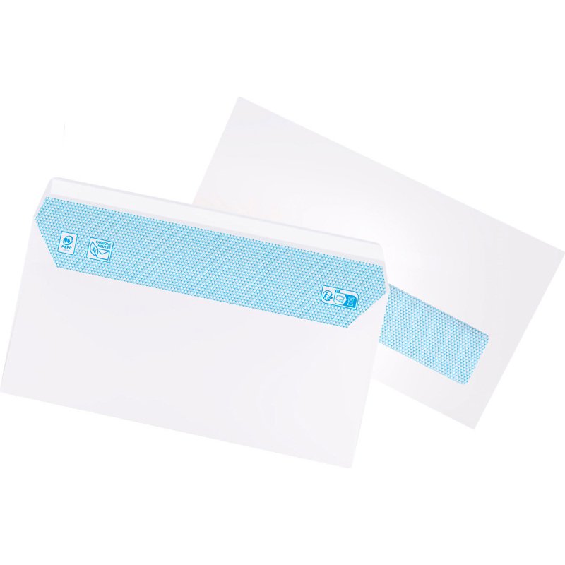 Enveloppe La Couronne 80 g/m² avec bande protectrice blanche - Boîte de 500