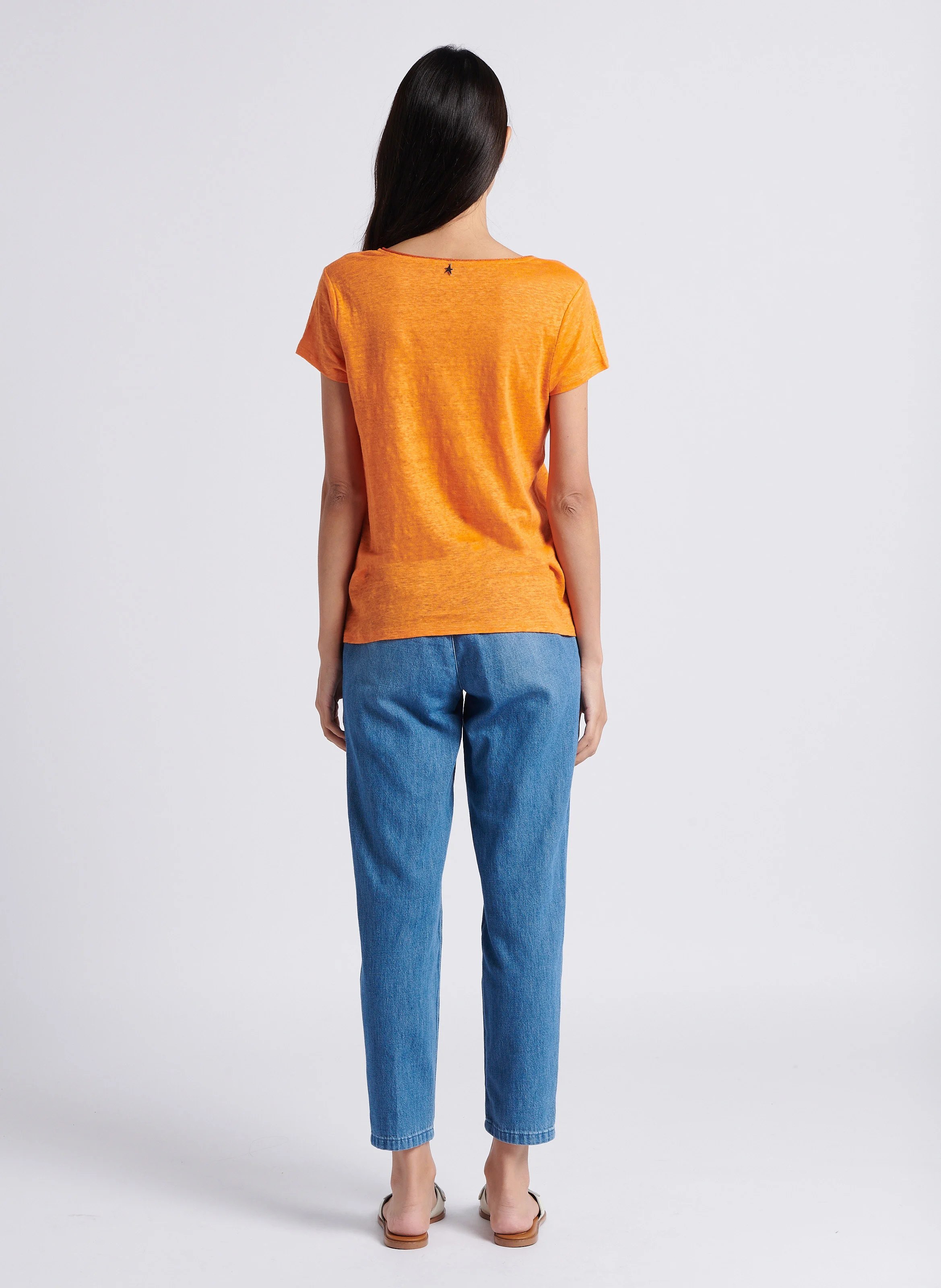 SABIL - Jean droit en coton | Bleu