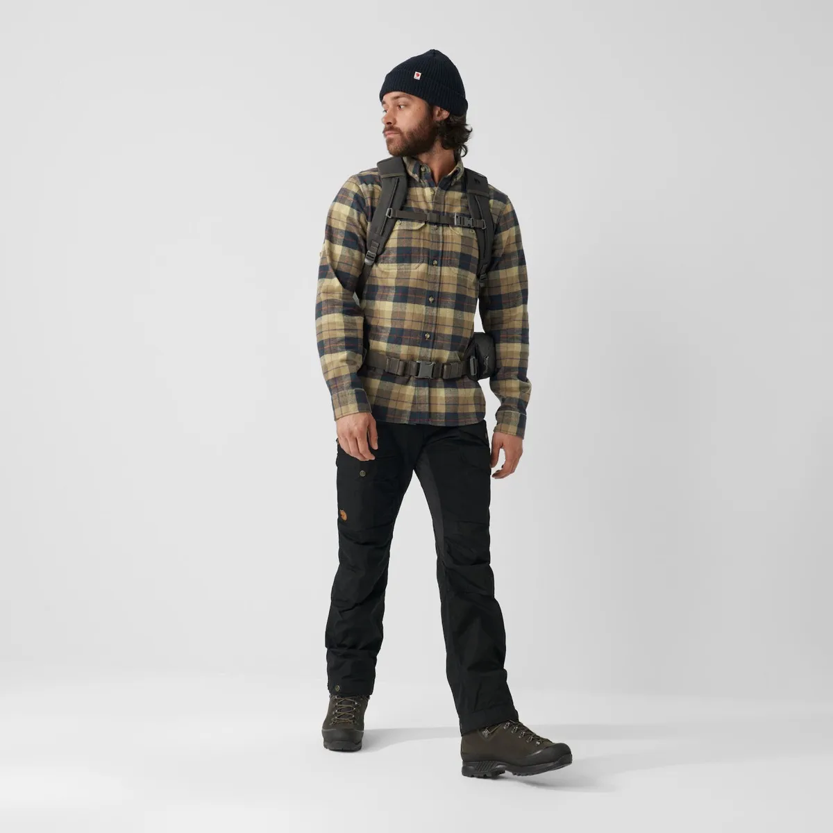 Fjällräven Men's Singi Heavy Flannel Shirt Super Grey/Stone Grey