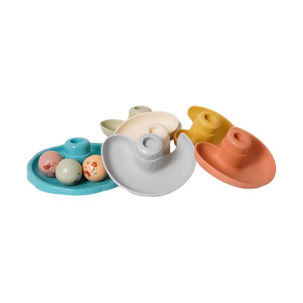 Baby Favorite Spiraaltoren 5 Delen 3 Muziekballen - Bioplastic