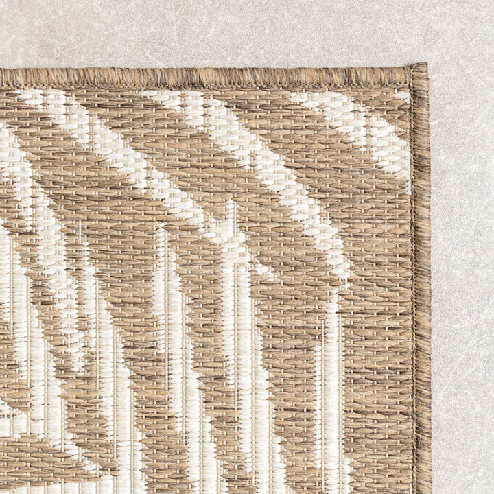 Buitenkleed - Malta Leaves Naturel | Budgettopper!