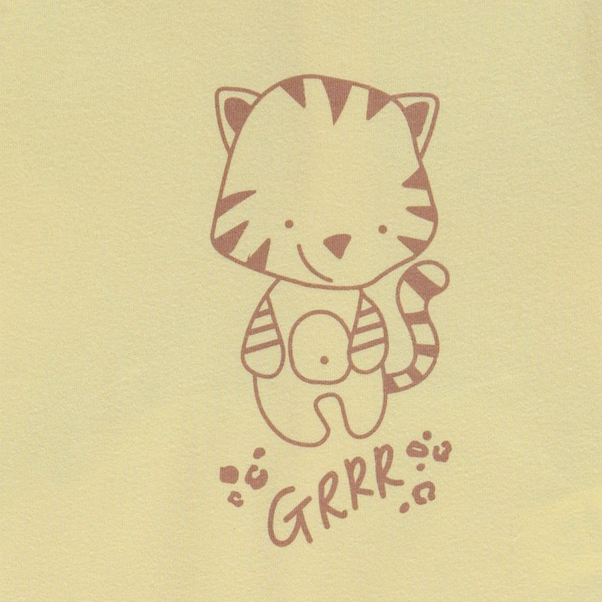 Dors-bien en jersey avec print pour bébé garçon - Corail