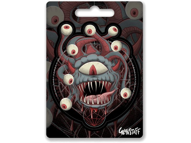 Glass Staff Summoning of the Beholder Sticker Schwarz Aufkleber für RPG-Fans