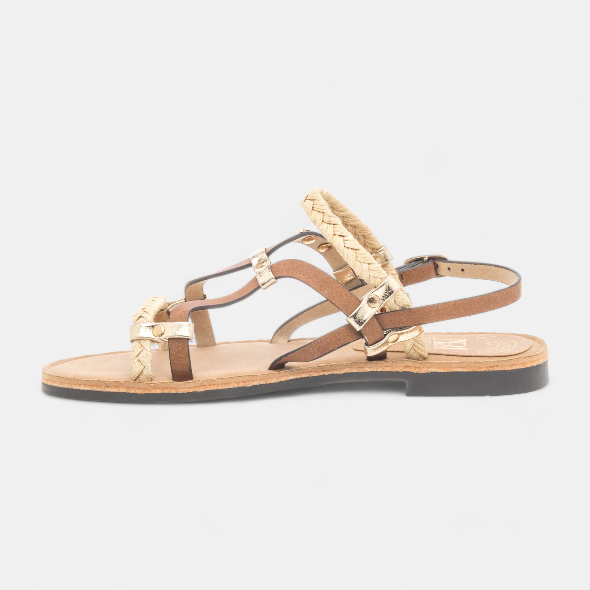 Nu-pieds Femme camel