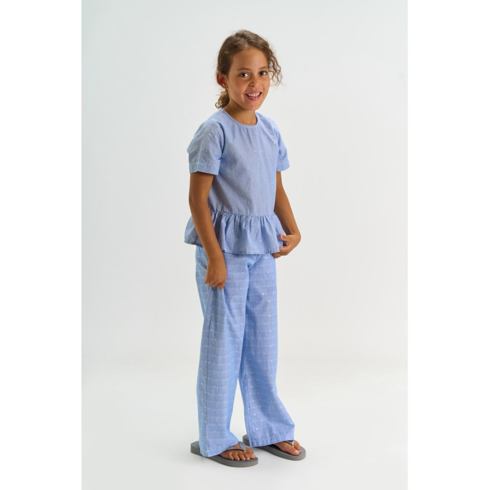 Køb The New Forever Blue Striped Tntheresa Wide Bukser