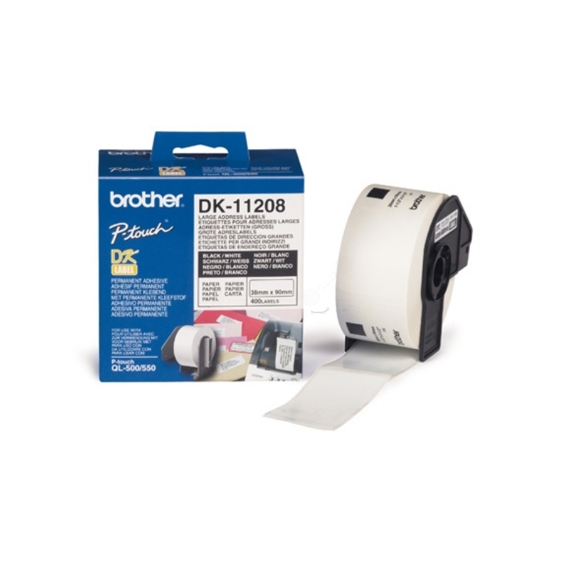 Brother DK11208 P-Touch Etiketten, DK_11208, 38 x 90 mm