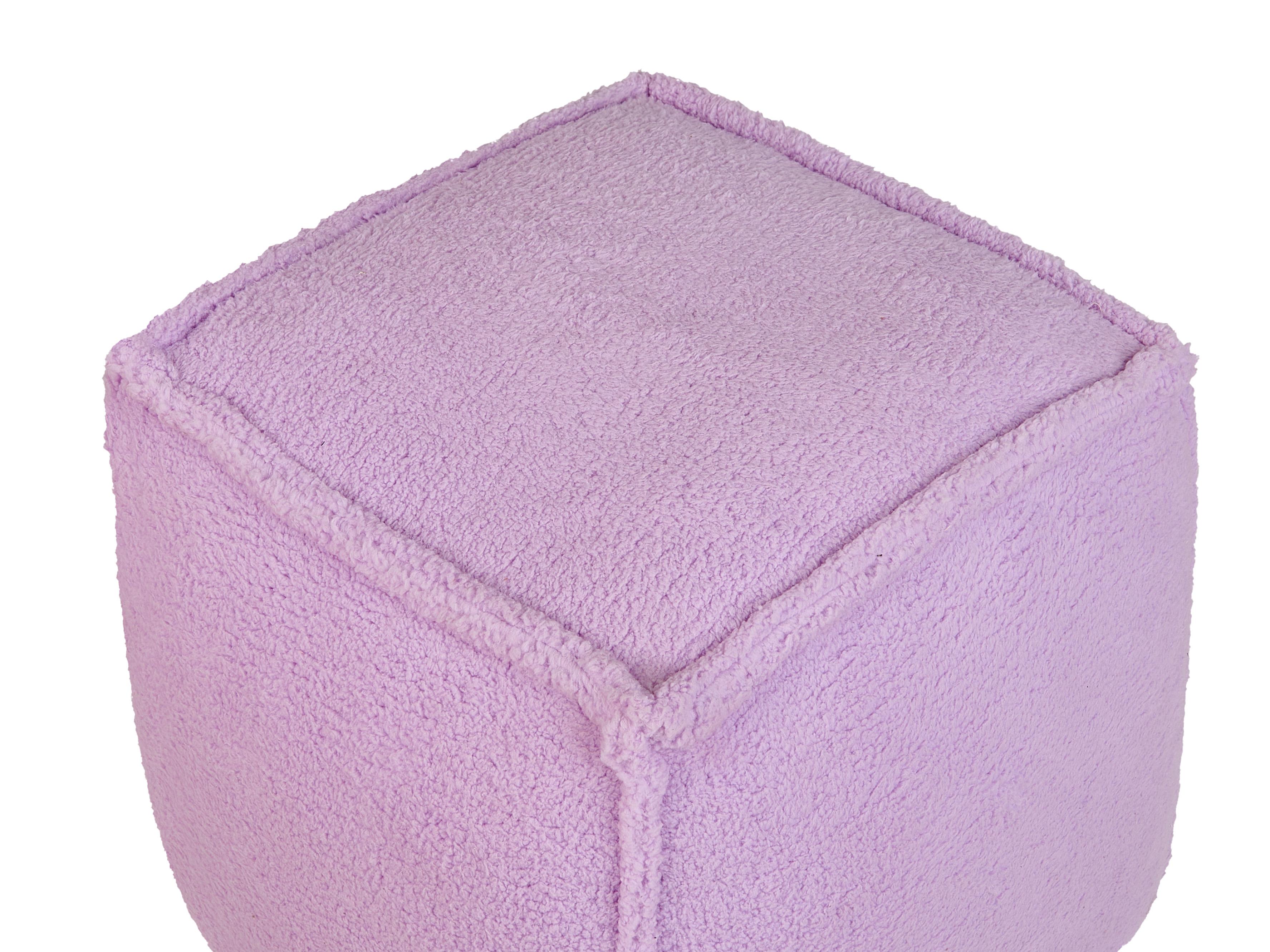 Poef ALIPUR Bouclé Paars