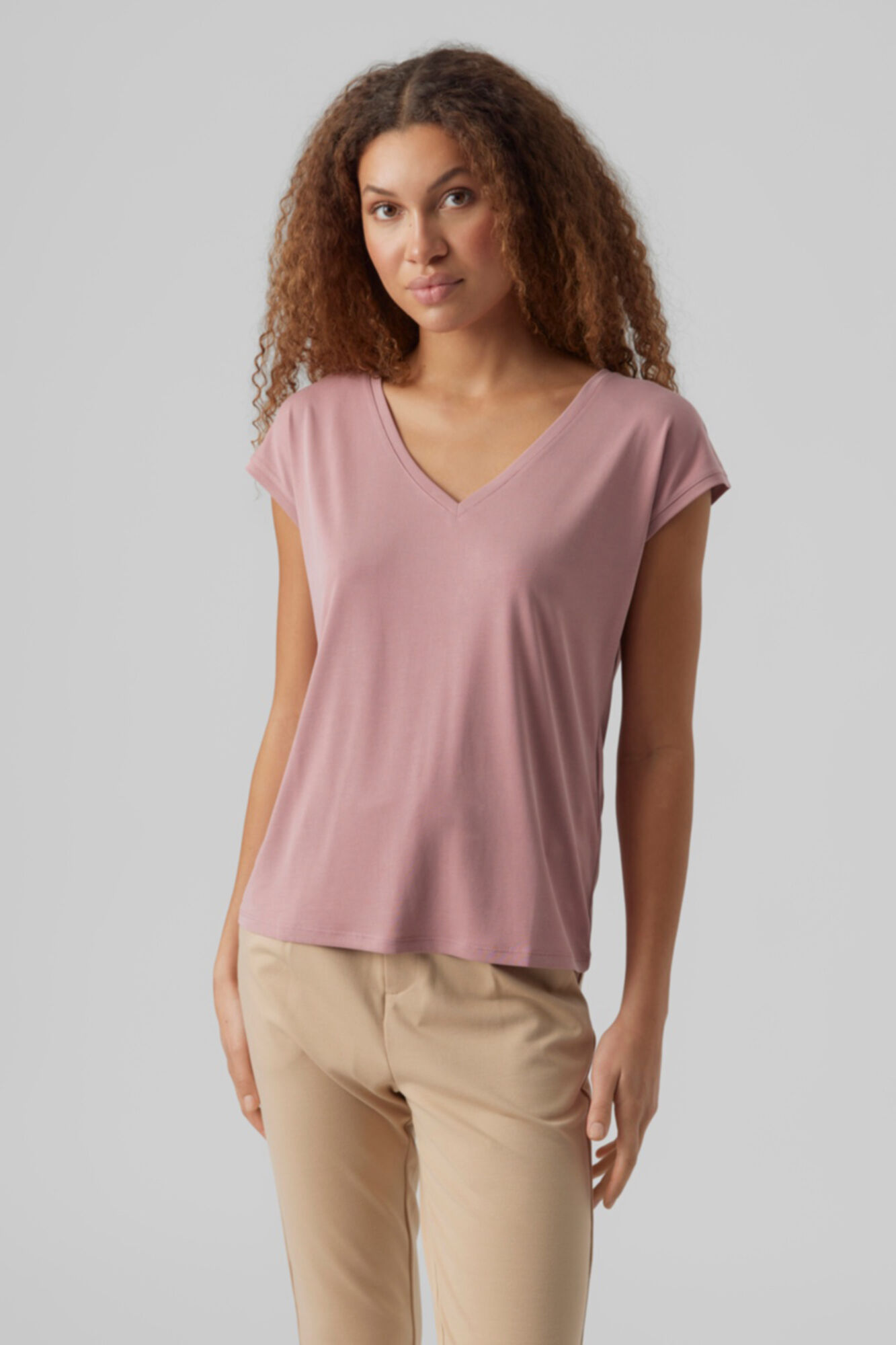 Camiseta fluida - Lilás