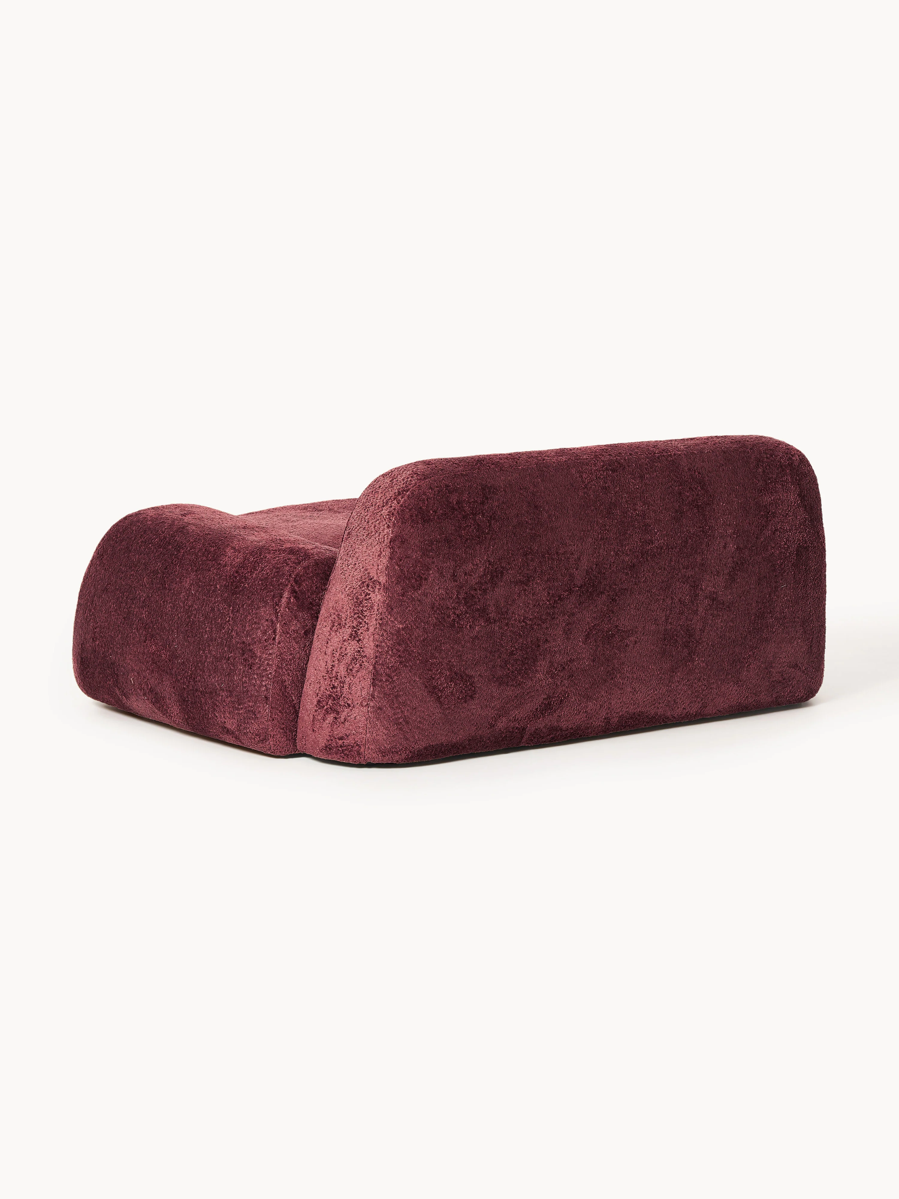 XL teddy bouclé loungestoel Wolke