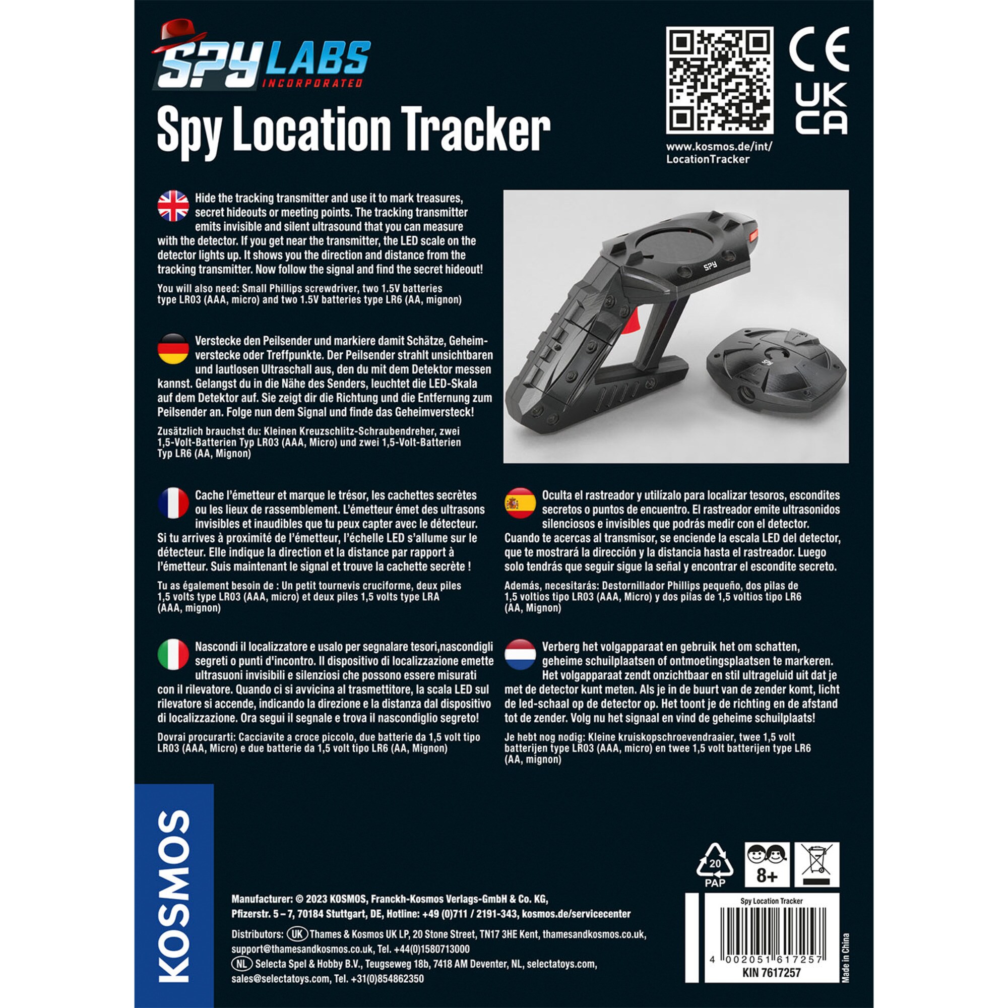 Kosmos Detektiv-Sets Spy Labs Incorporated Spy Location Tracker