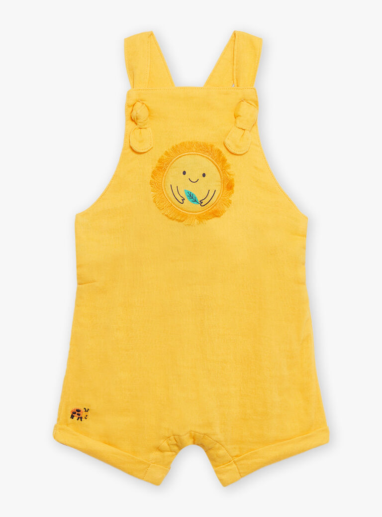 Salopette courte jaune