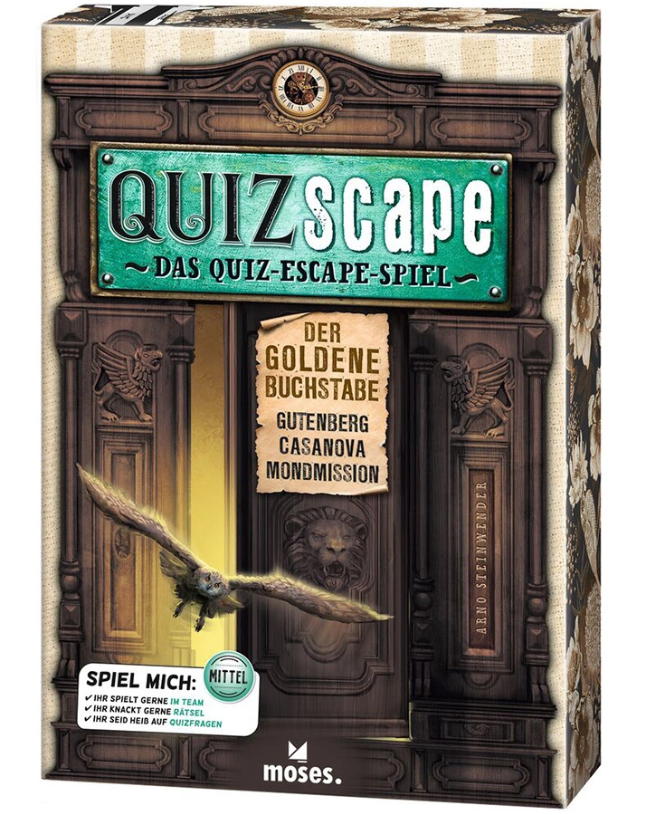 Quizspiel QUIZSCAPE - DER GOLDENE BUCHSTABE