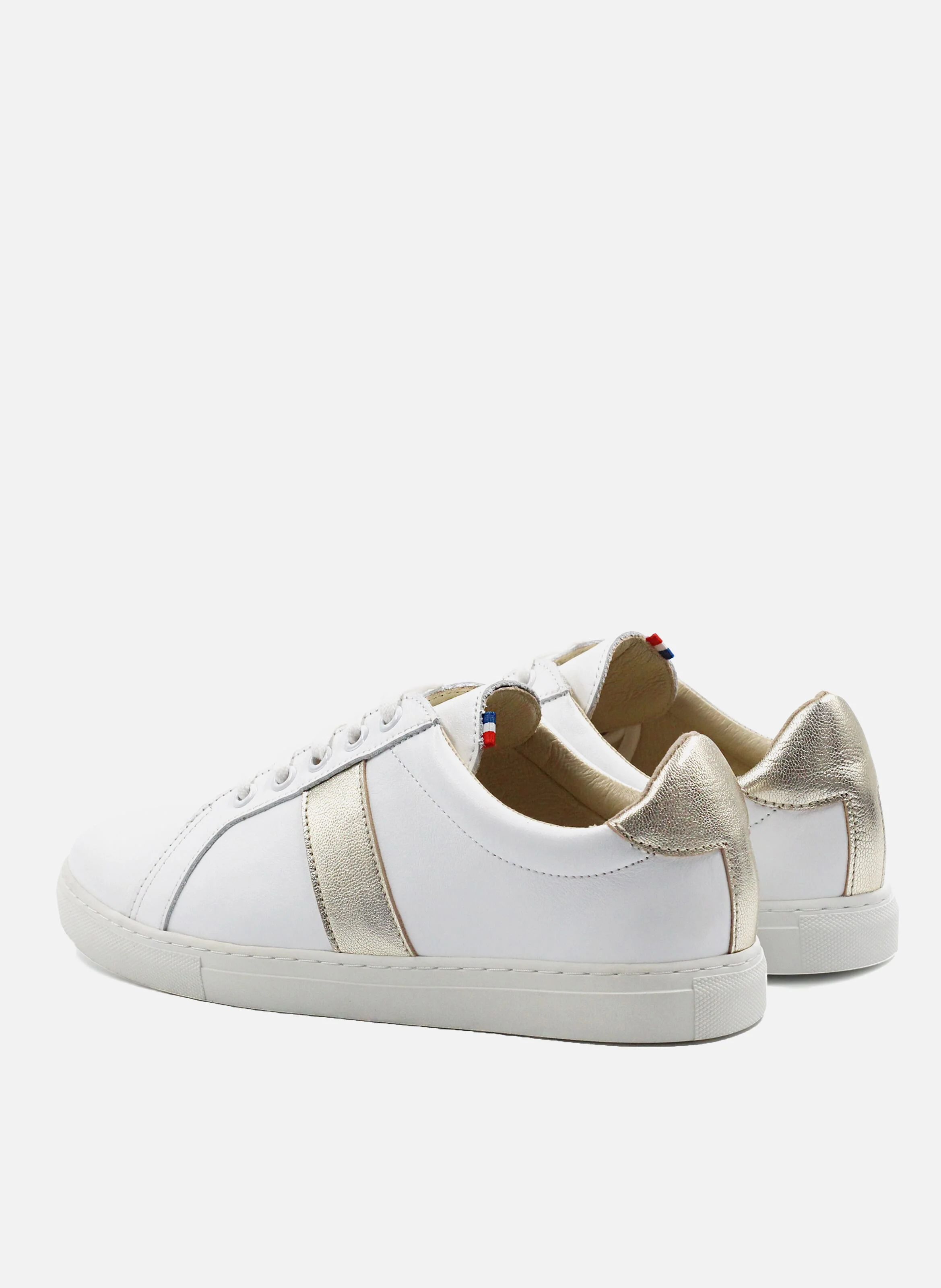 Baskets mif cuir | Blanc
