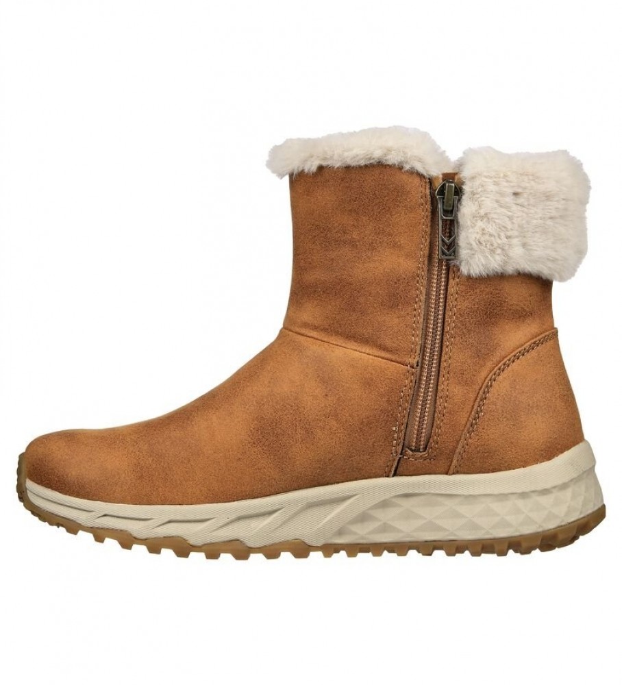 Tênis Skechers Escape Plan Cozy Collab Marrom