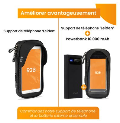 Support et Protection Smartphone Robuste et étanche Pour vélo R2B Rotation à 360 Degrés