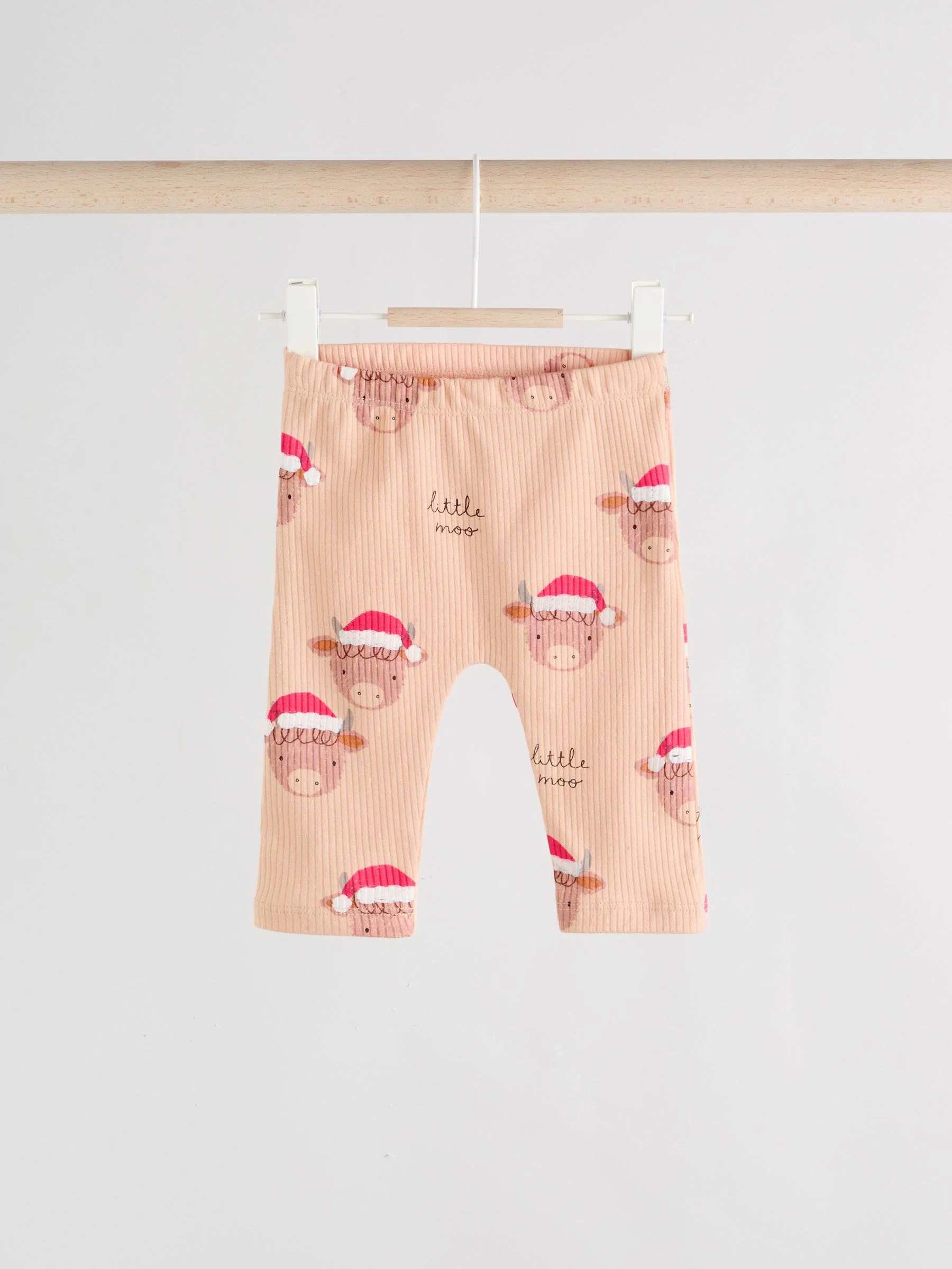 Navy Kerstmis Hamish - Babyset van fleece top en legging (0mnd-3jr)