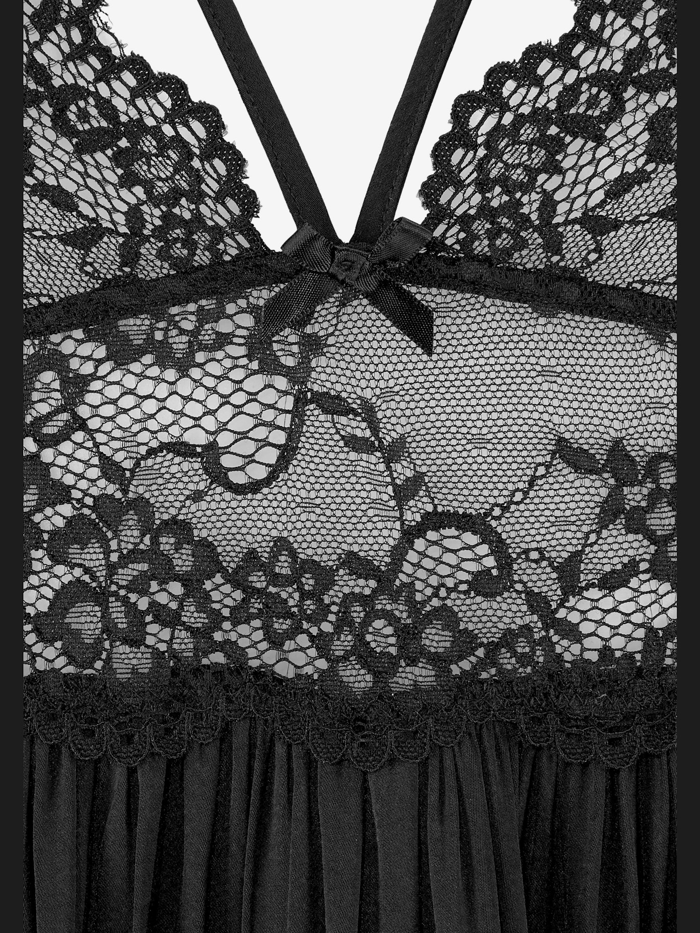 Déshabillé érotique en dentelle décorative