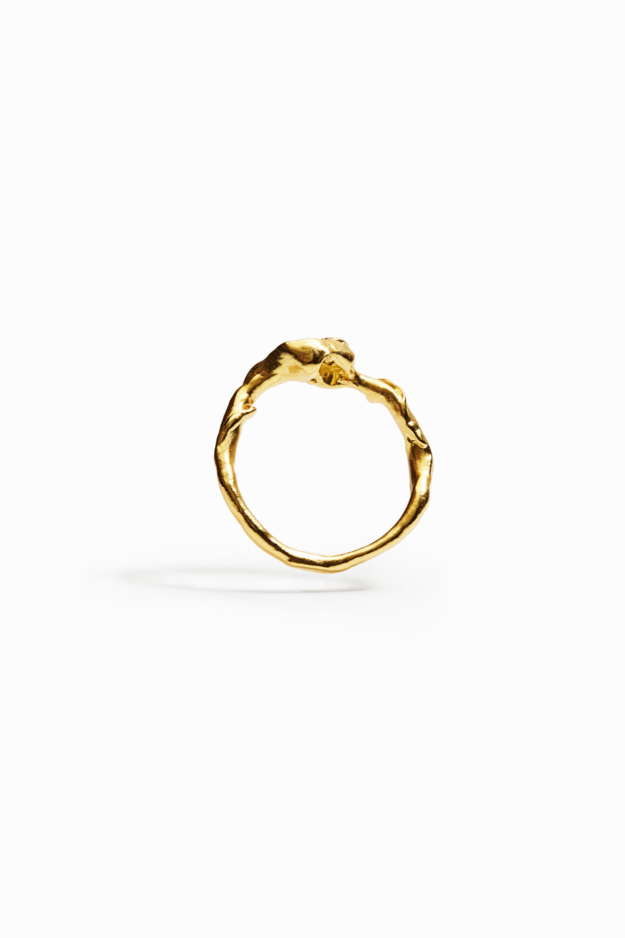 Bague zirconite plaquée or Zalio