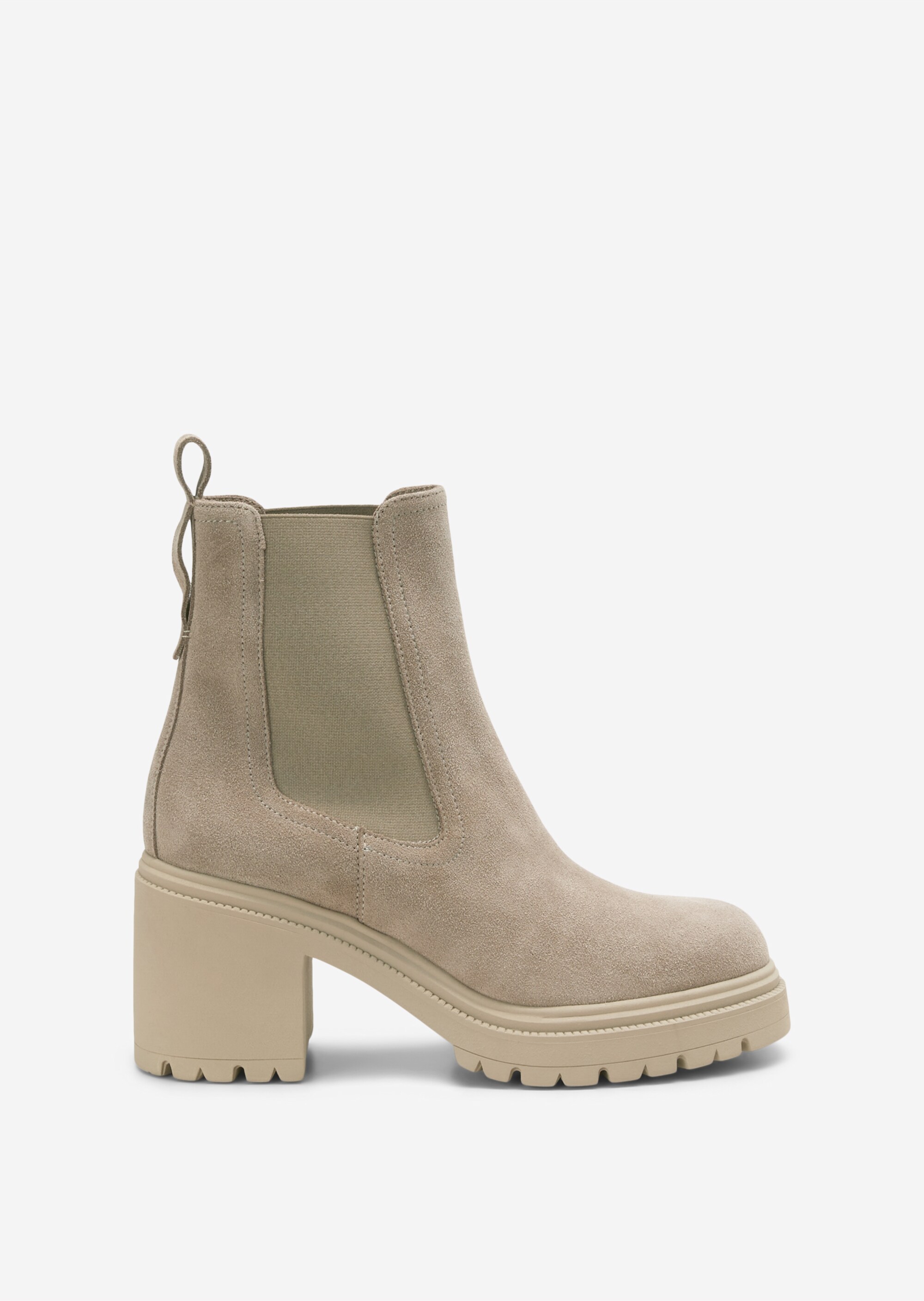 Chelsea-Boot aus Velours-Rindleder