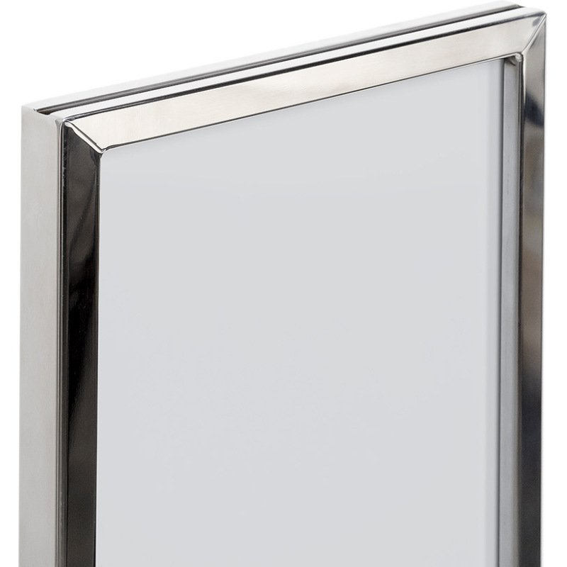 Porte-enseignes de Barrière A4 Chrome pour Barrier Flexi Belt Post Économie