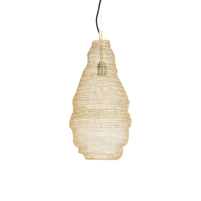 Oosterse hanglamp goud - Nidum Rombo