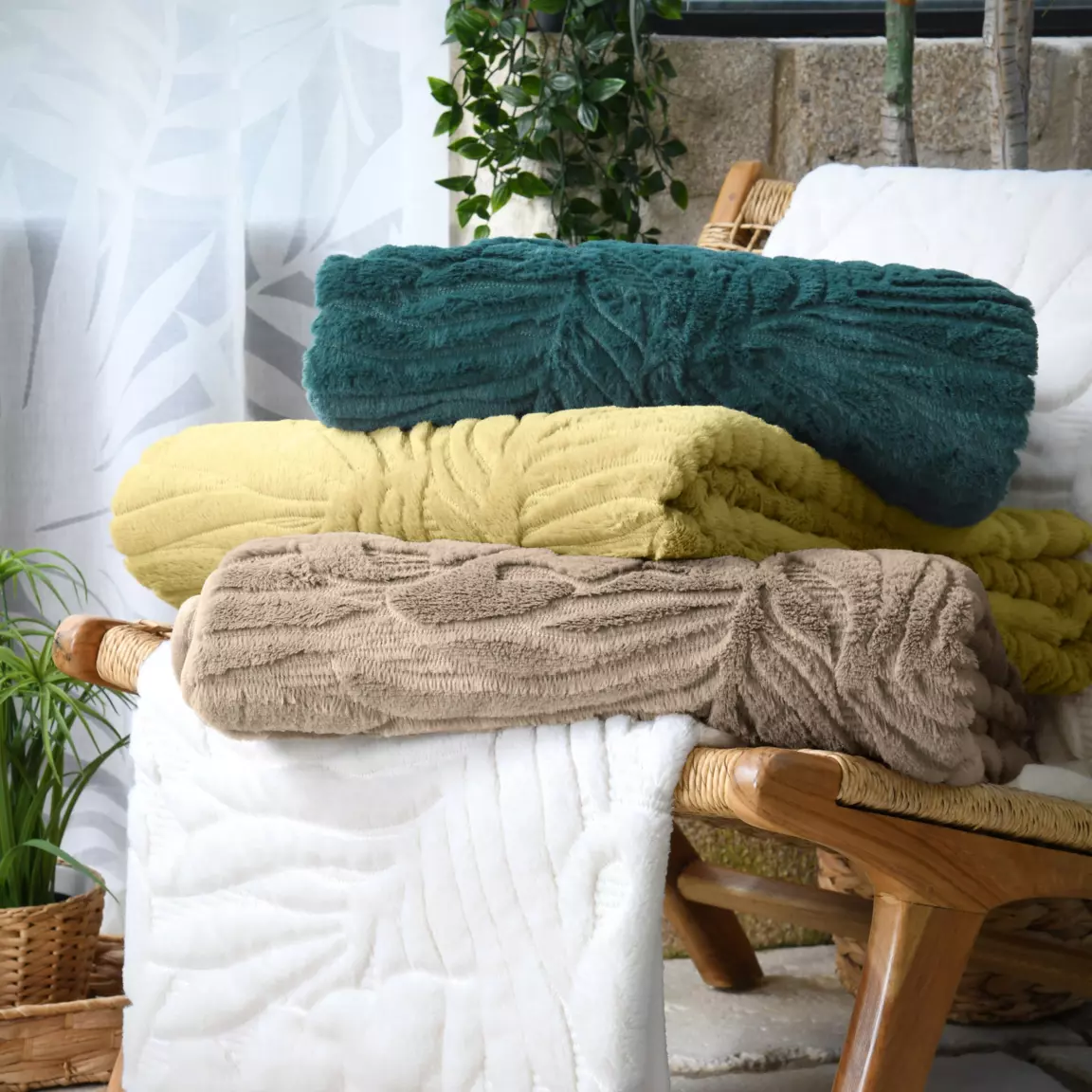 Couvre-lit (180 x 210 cm) Quito Beige