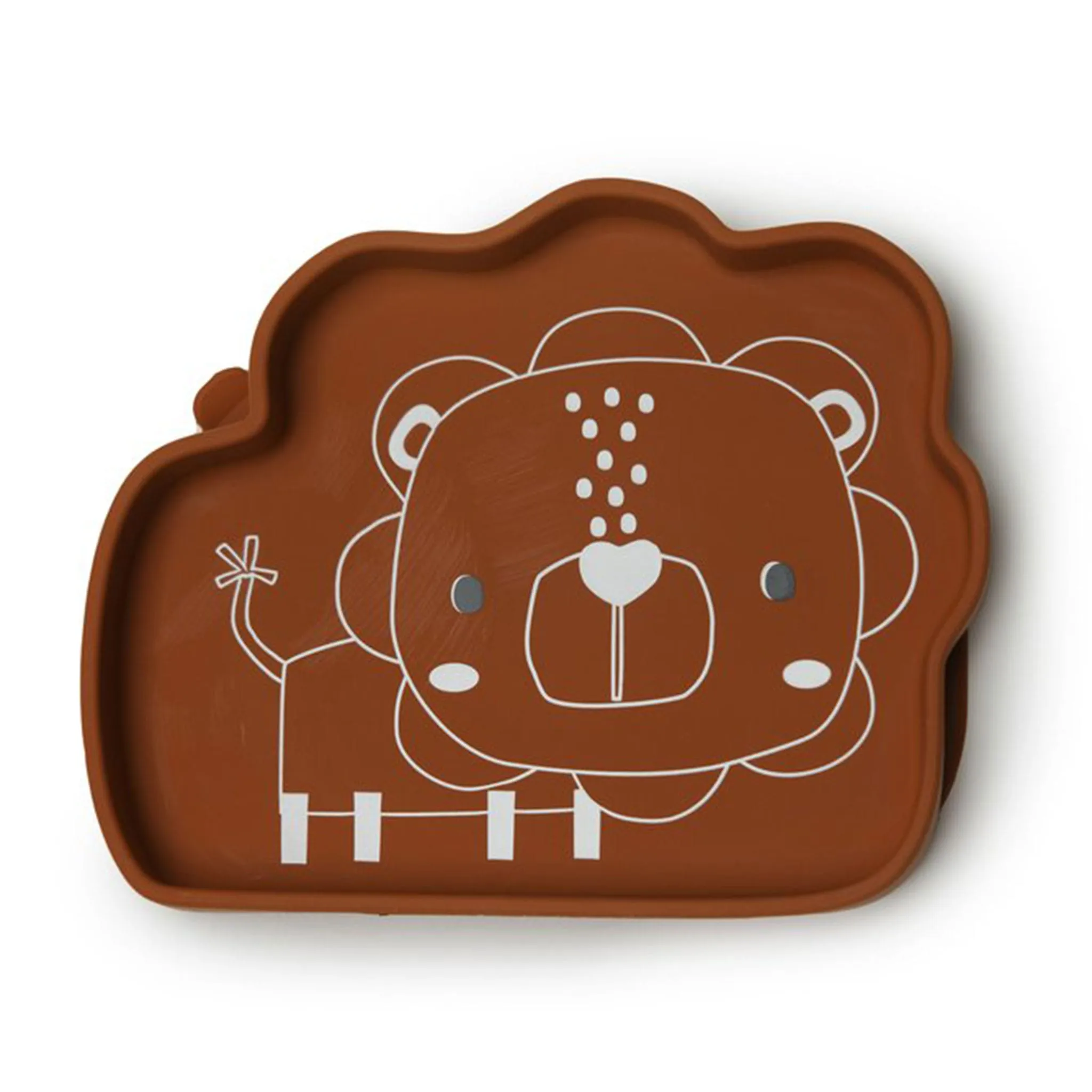 Loulou Lollipop Assiette en Silicone - Lion