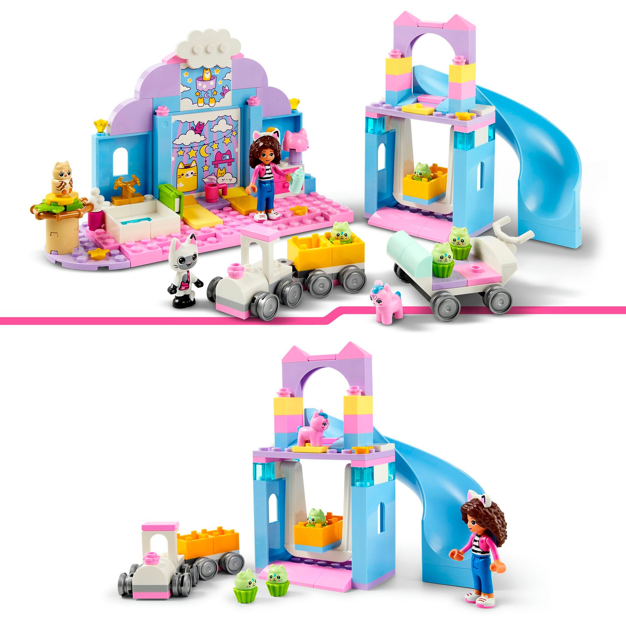 LEGO Konstruktionsspielzeug Gabby's Dollhouse Gabbys Kätzchen Öhrchen