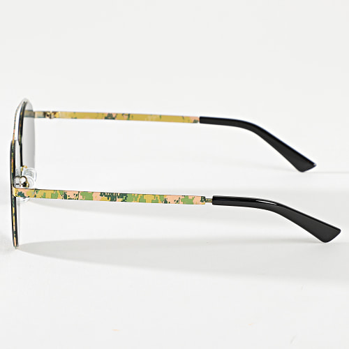 Lunettes De Soleil Noir Jaune Vert