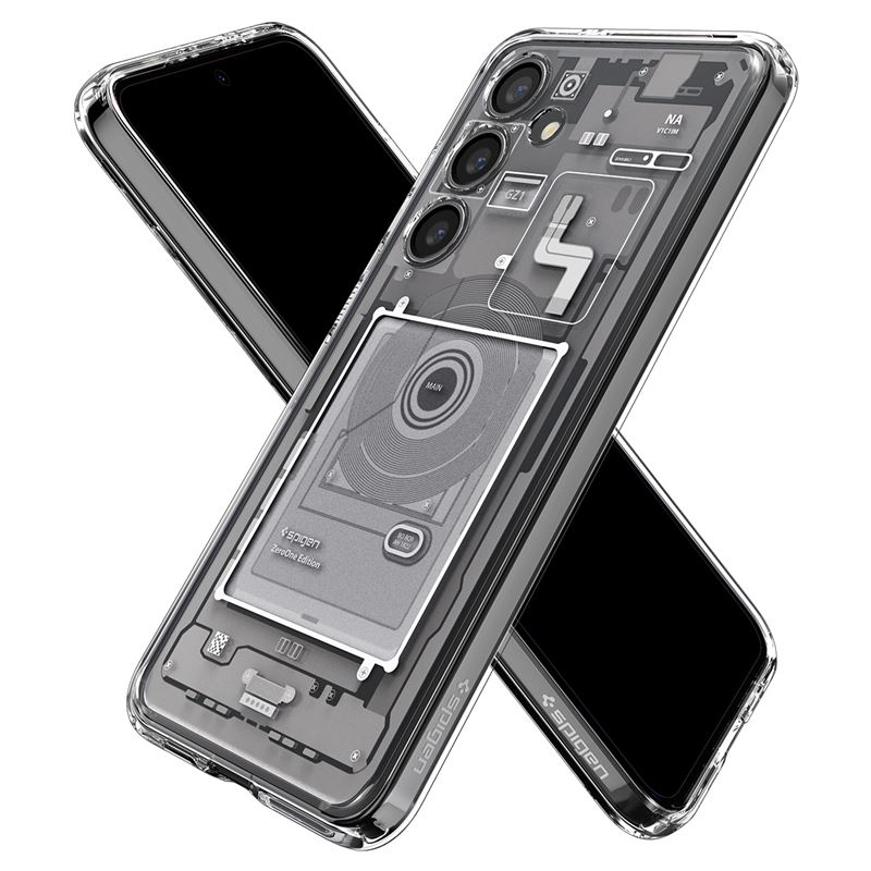 Samsung Galaxy S24 Zero One Ultra Hybrid Case Hülle (ACS07351) - Grau / Transparent