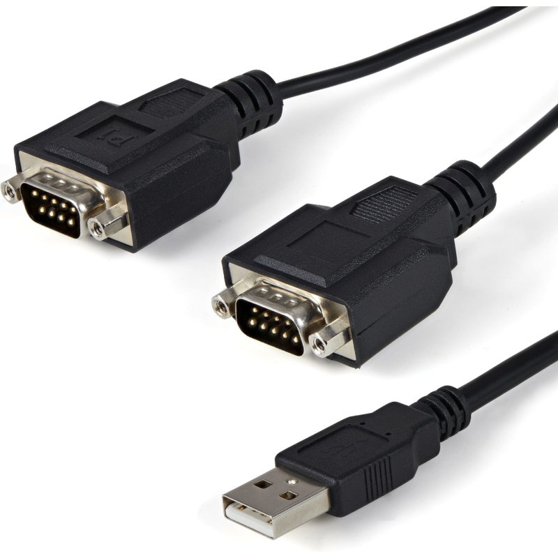 StarTech.com Câble adaptateur FTDI USB vers série RS232 2 ports avec mémorisation du port de communication