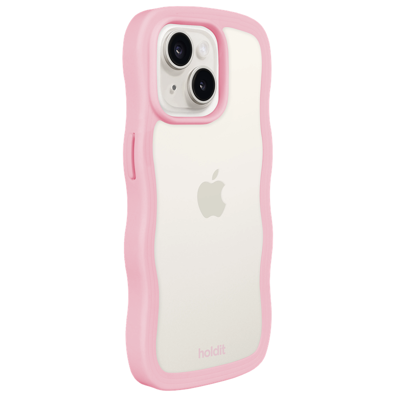 Holdit<br>Mobilcover Wavy Transparent Iphone 15 Plus