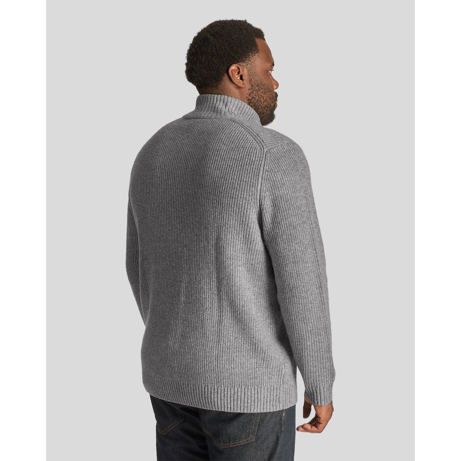 Lyle and Scott Ribbed Quarter Zip Jumper