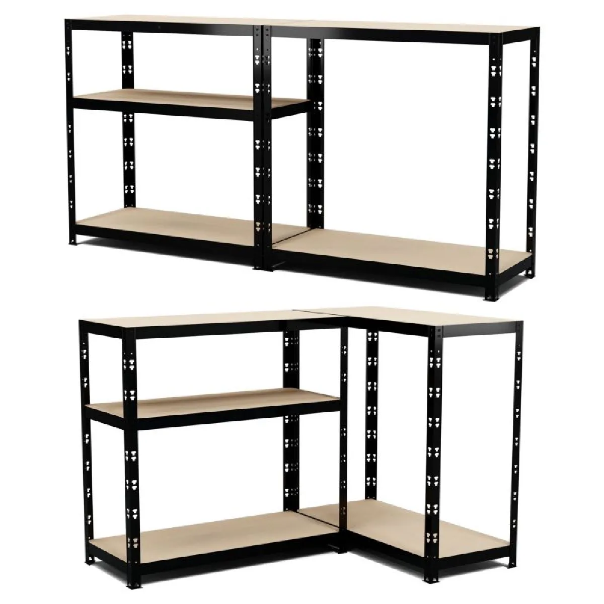 Eurospen Europsen Lot de 2 Étagères de Rangement - 180x90x40 cm
