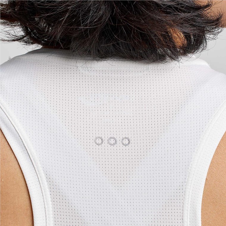 Saucony Stoppeklokke Singlet White