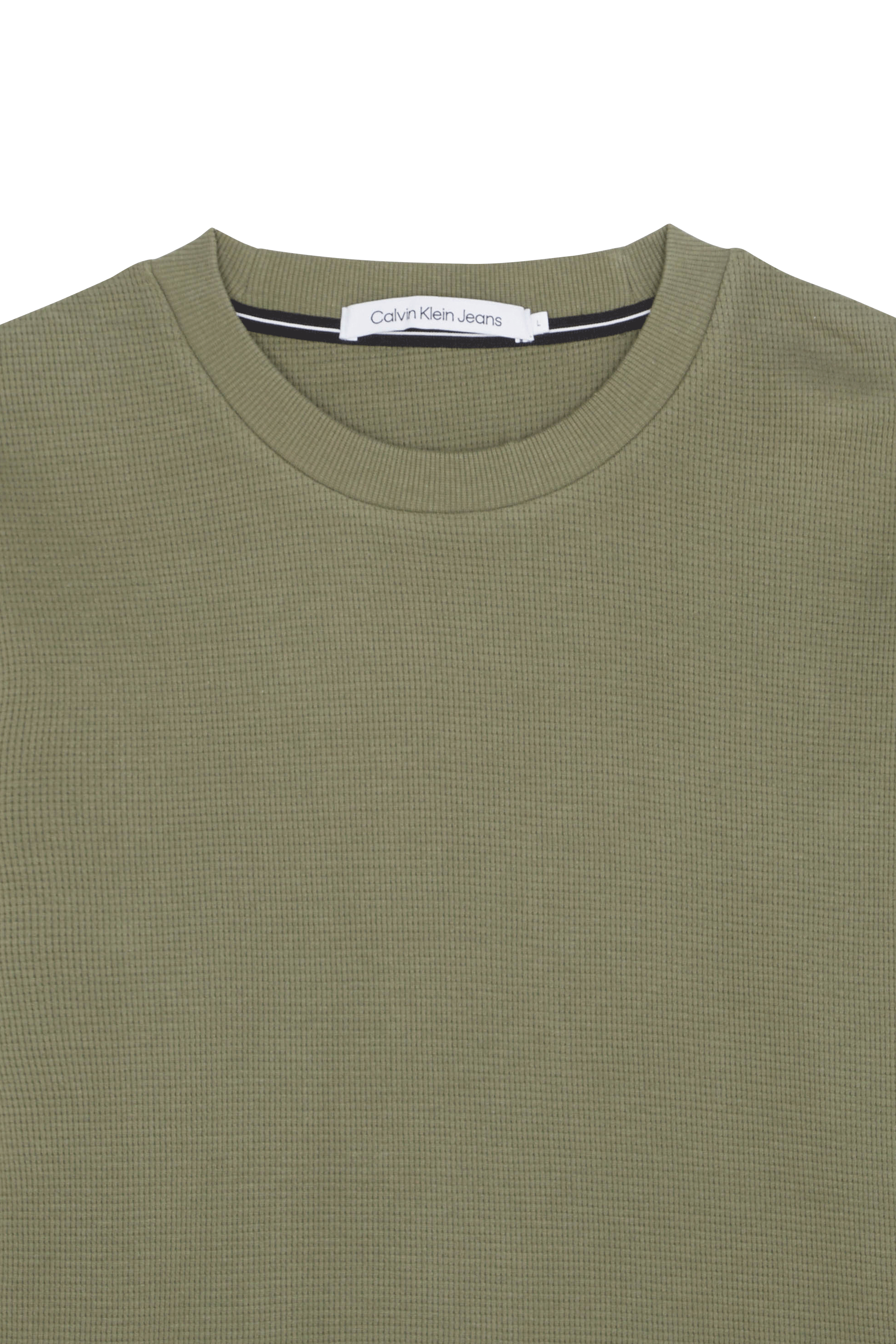 CALVIN KLEIN JEANS T-shirt  WAFFLE LS ACF  Vert