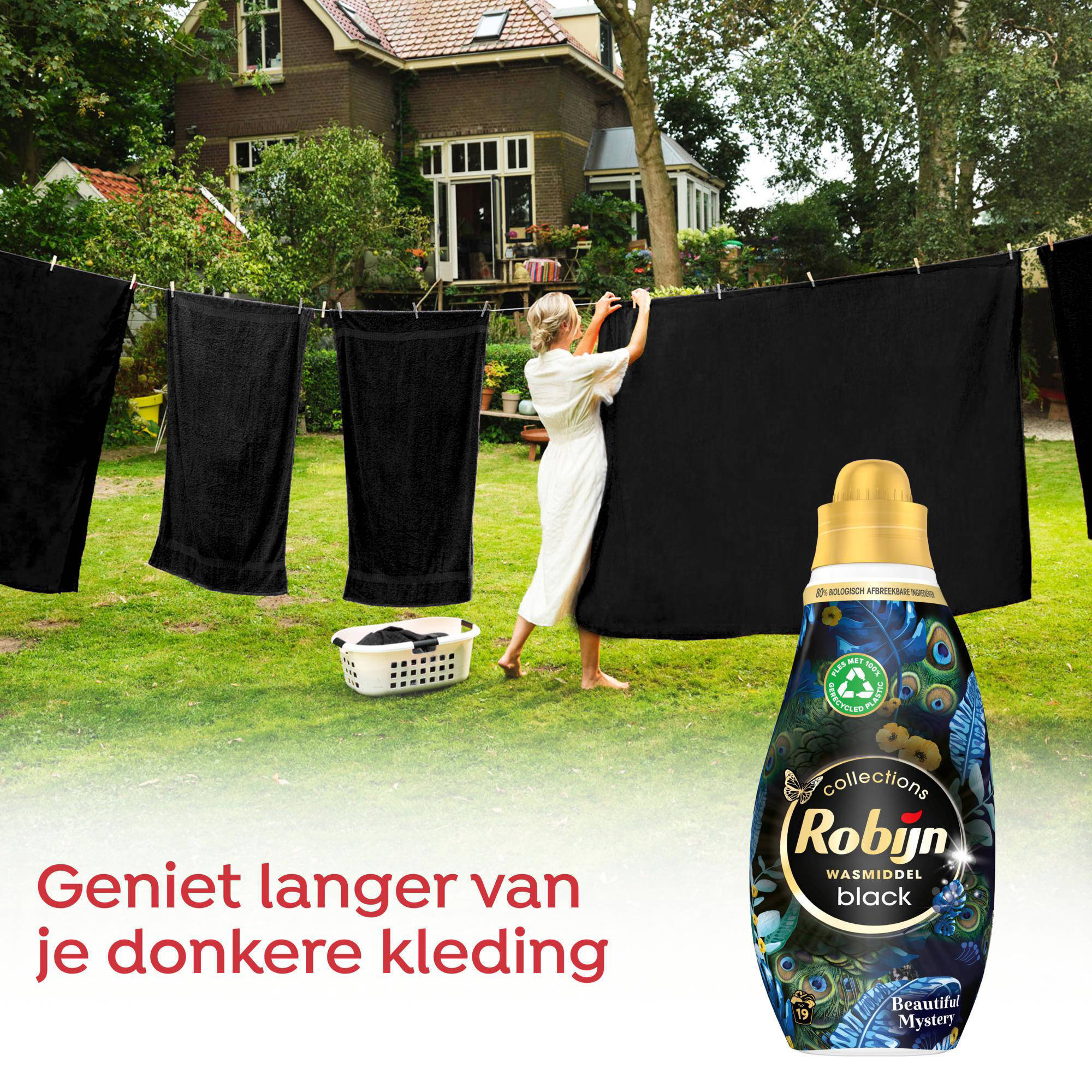 Robijn vloeibaar wasmiddel Black Beautiful Mystery - 8 x 19 wasbeurten - 152 wasbeurten