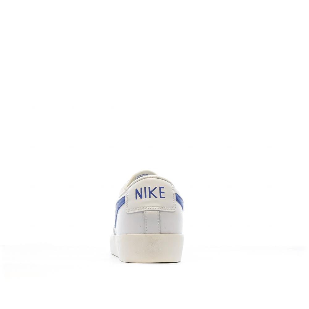 Nike Baskets Blanches/Bleu Homme Nike Blazer Low Leather