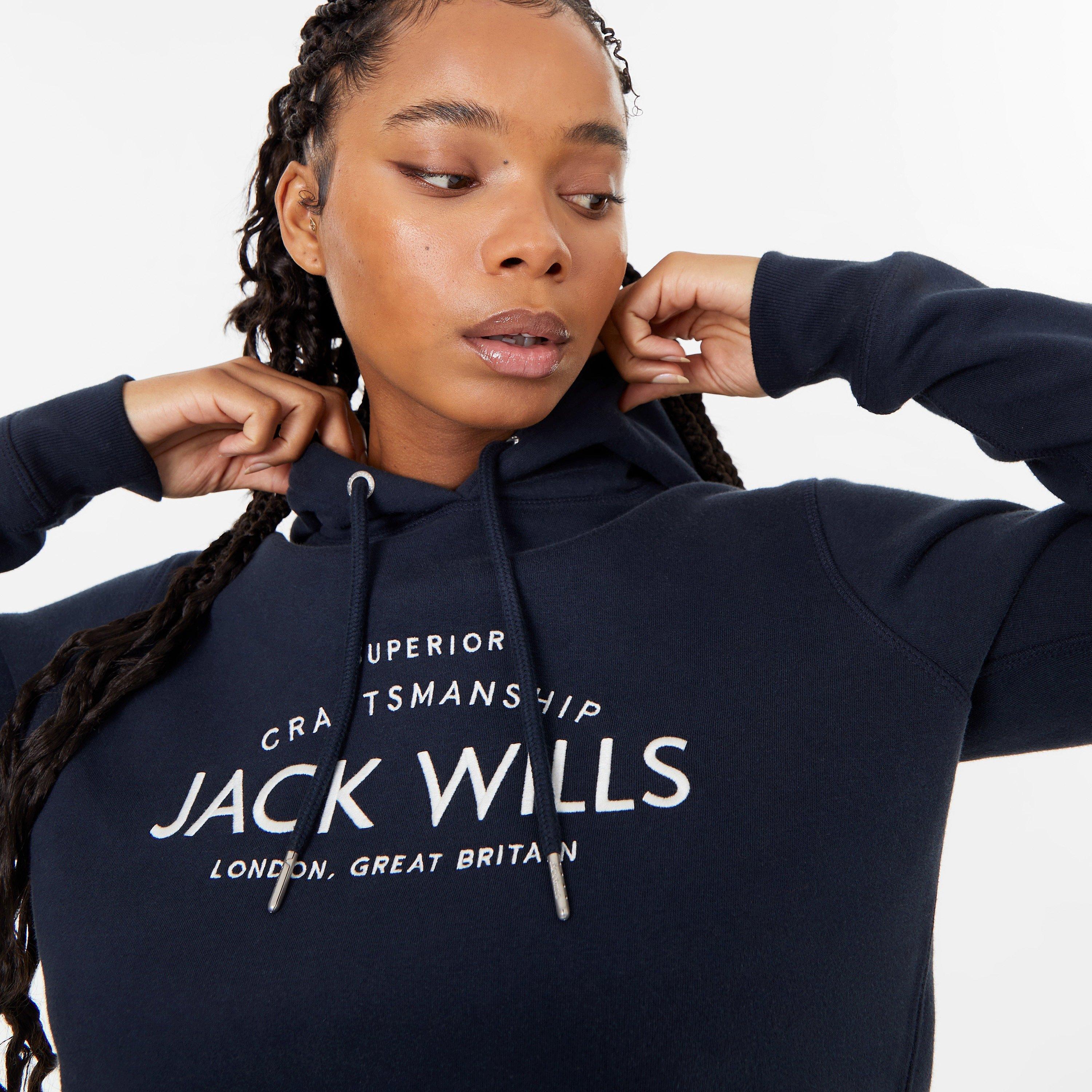 Jack Wills JW Hunston Graphic Logo Hoodie