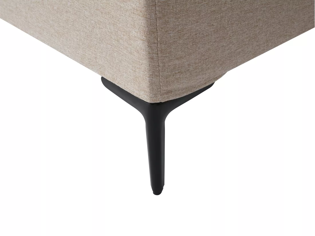 Sommier déco tapissier 180 x 200 cm déhoussable - Beige - ISANI de YSMÉE
