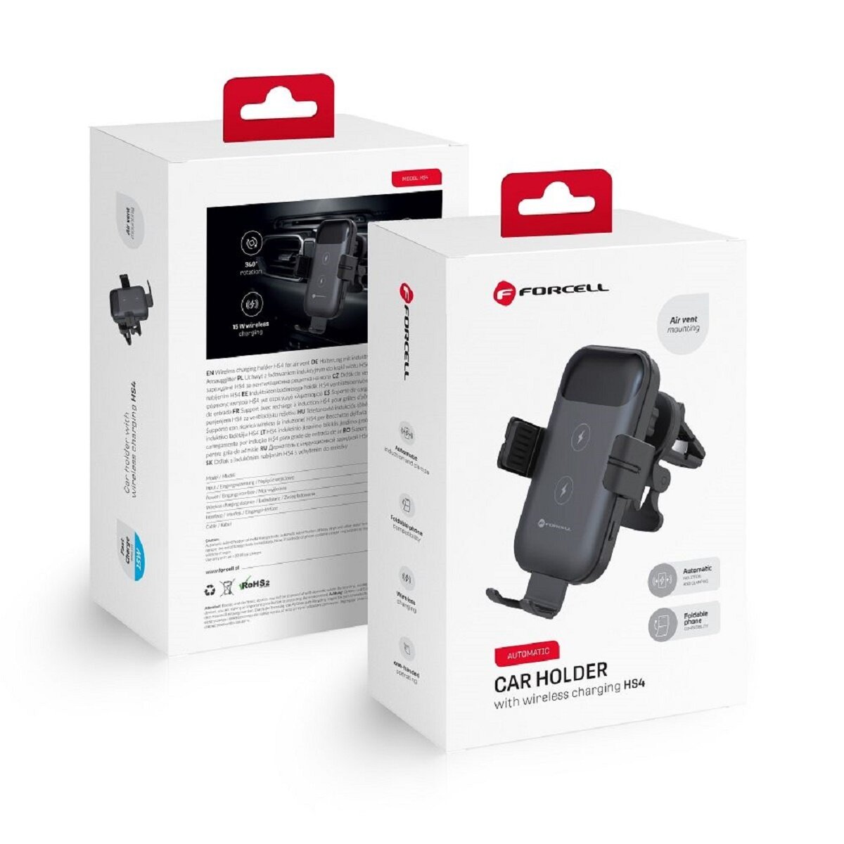 HS4 15W Wireless Charging Autohalterung KFZ-Halterung