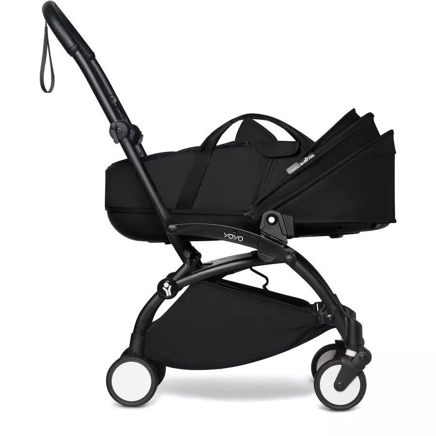 BABYZEN Kinderwagen YOYO2 0+ Black mit Liegewanne und Textilset Black