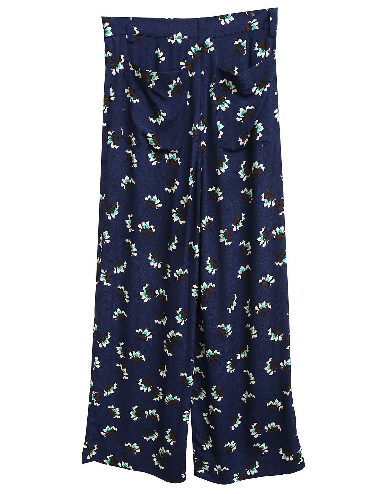 See u Soon Pantalon ample fluide Julia imprimé  marine